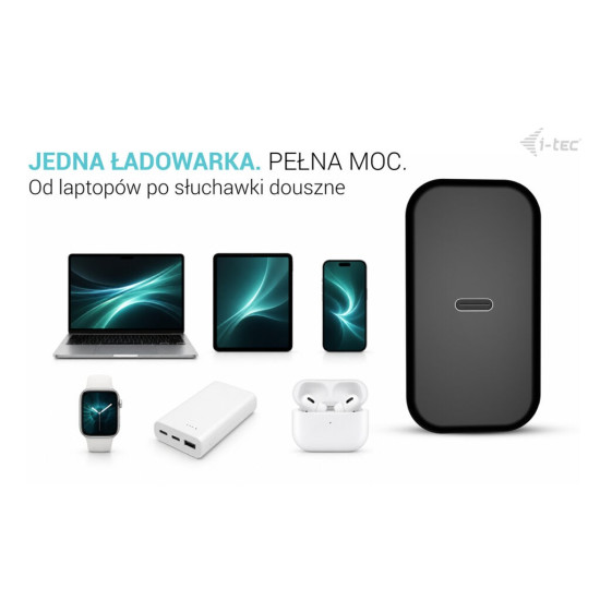 Ładowarka USB-C GaN Charger PD 100W czarna