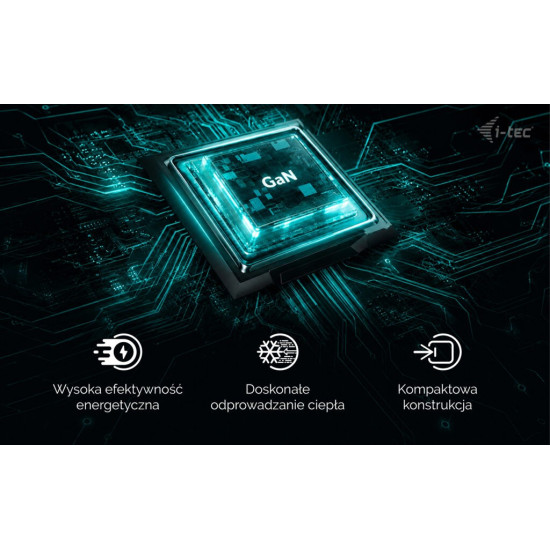 Ładowarka 65W USB-C GaN Charger PD 65W czarna