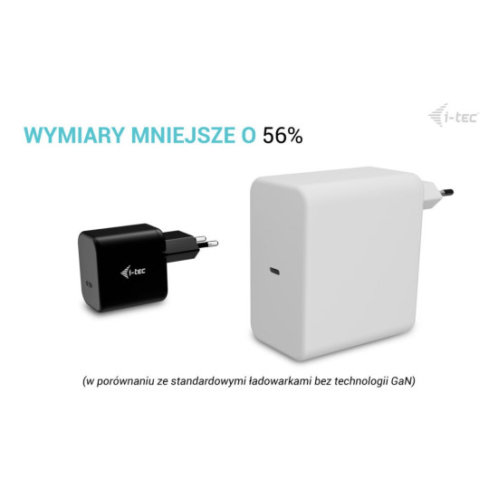 Ładowarka 65W USB-C GaN Charger PD 65W czarna