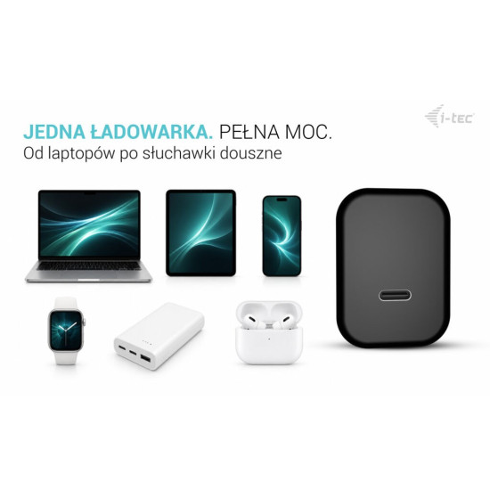 Ładowarka 65W USB-C GaN Charger PD 65W czarna