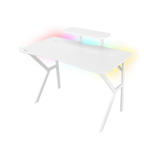 Biurko Gamingowe Genesis Holm 320 RGB białe 