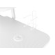 Biurko Gamingowe Genesis Holm 320 RGB białe 