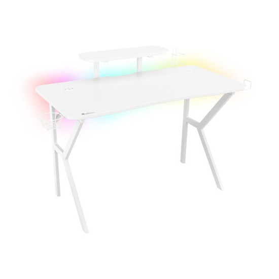 Biurko Gamingowe Genesis Holm 320 RGB białe 