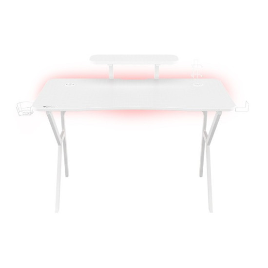 Biurko Gamingowe Genesis Holm 320 RGB białe 