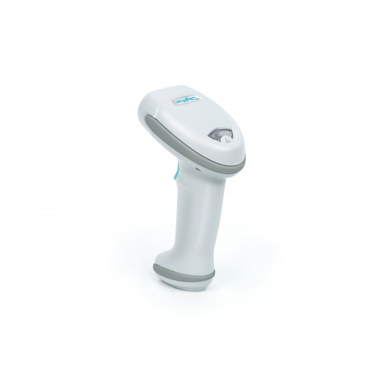 Zaawansowany czytnik kodów kreskowych przewodowy USB-RJ45 2m, 1D/2D 2m/s, IP52, stojak w zestawie