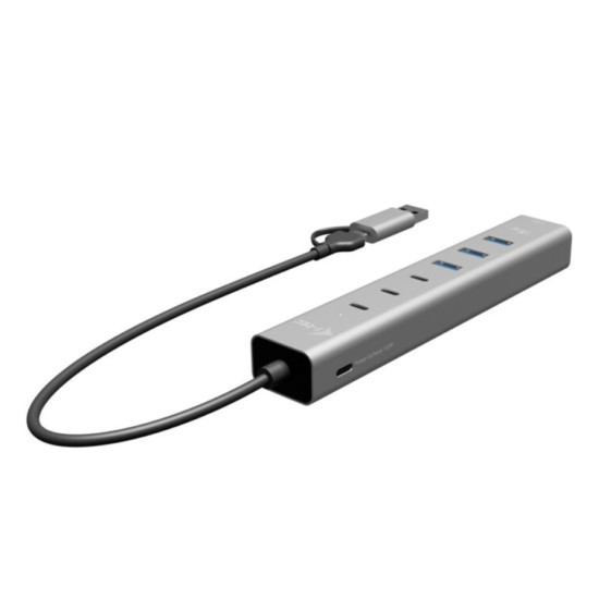 Hub USB-C/USB-A Metal Hub 6 port 3xUSBc/3xUSBa 
