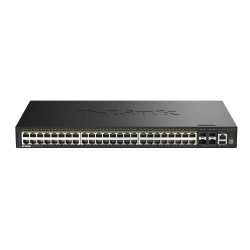 Przełącznik Smart DGS-1530-52P/E 48 portów GE PoE(30W) + 4 porty 10G SFP+ 370W