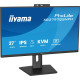 Monitor 27 cali Prolite XB2797QSNPH-B1,IPS,QHD,CAM,MIC,HDMI, DP, 4xUSB,75Hz, USB-C DOCK  96W, RJ45,KVM, 2x2W, 5MP WINDOWS HELLO, HAS 150,  350CD, 1ms 