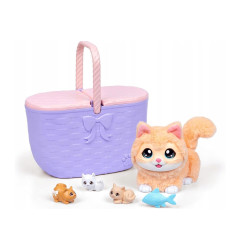 Maskotka interaktywna Little Live Pets - Kocia Mama w koszyku
