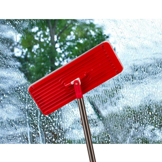 Mop płaski z wiadrem i wyciskaczem dwa wkłady HQ GreenBlue GB870