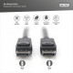 Kabel połączeniowy DisplayPort z zatrzaskami 8K 30Hz UHD Typ DP/DP M/M czarny 2m