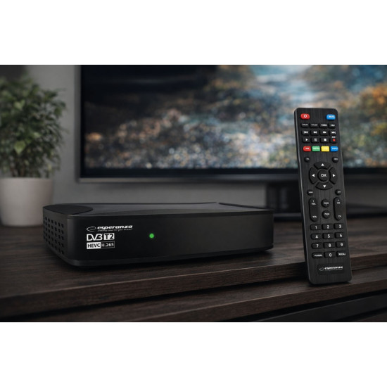 Tuner/dekoder cyfrowy DVB-T2 H.265/HEVC 
