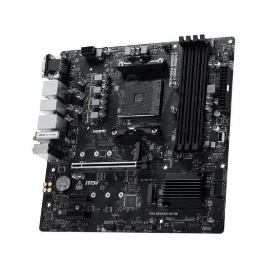 Płyta główna PRO B550M-P WIFI6E AM4 4DDR4 mATX 
