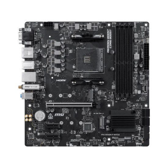 Płyta główna PRO B550M-P WIFI6E AM4 4DDR4 mATX 