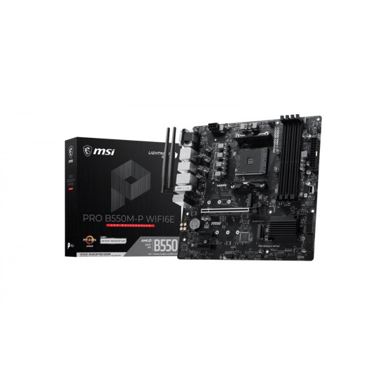 Płyta główna PRO B550M-P WIFI6E AM4 4DDR4 mATX 