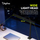 Lampa biurkowa LED, 50 cm, 1025 lm, 7 W, temp. barw 3000K-6500K, czarna