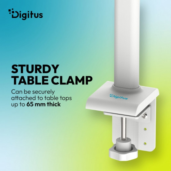 Lampa biurkowa LED, 50 cm, 1025 lm, 7 W, temp. barw 3000K-6500K, biała