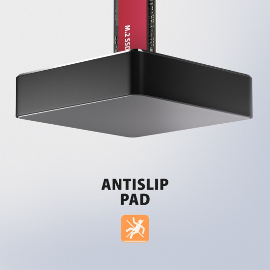 Stacja dokująca USB-C 3.2 Gen 2 ADSA-M2C11 ALU- 1xNVMe /SATA M.2 10Gbps
