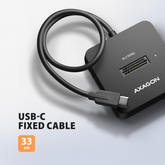 Stacja dokująca USB-C 3.2 Gen 2 - ADSA-M2C11L 1xNVMe M.2 10Gbps