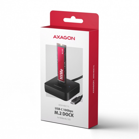 Stacja dokująca USB-C 3.2 Gen 2 - ADSA-M2C11L 1xNVMe M.2 10Gbps