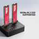 Stacja dokująca USB-C 3.2 Gen2x2 - 2 x NVMe M.2 20Gbps ADSA-M2C22L 