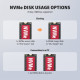Stacja dokująca USB-C 3.2 Gen2x2 - 2 x NVMe M.2 20Gbps ADSA-M2C22L 