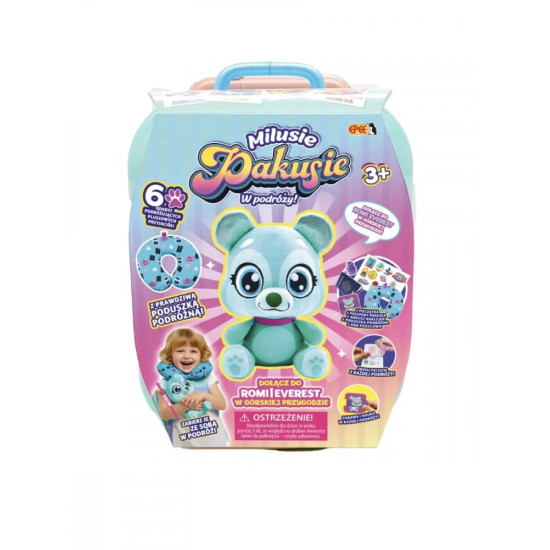 Maskotka Milusie Pakusie w Podróży Romi Everest miś