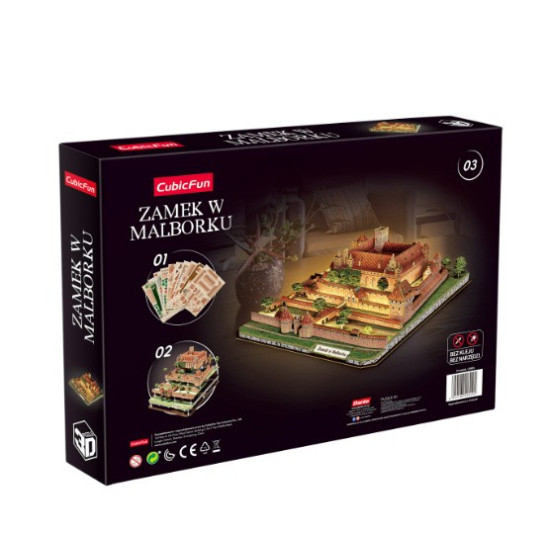 Puzzle 3D Zamek w Malborku LED 