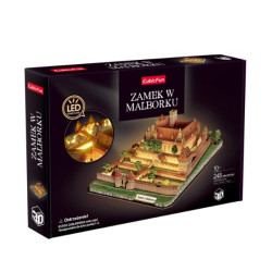 Puzzle 3D Zamek w Malborku LED 
