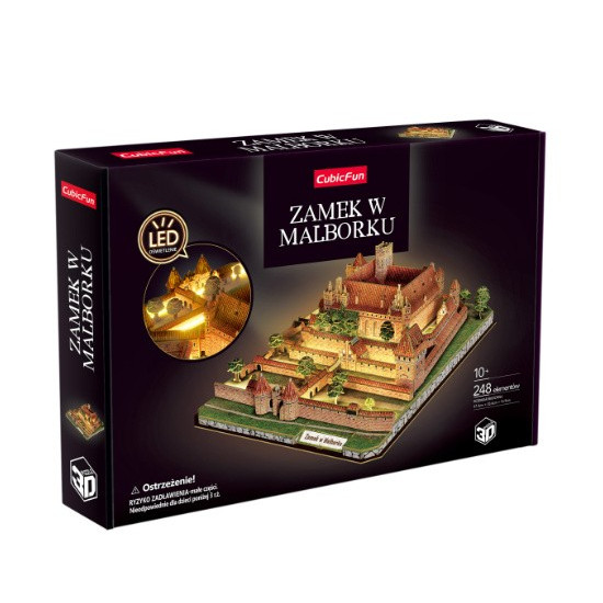 Puzzle 3D Zamek w Malborku LED 