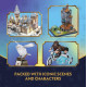 Puzzle 3D - Harry Potter Zamek Hogwart w śniegu LED 