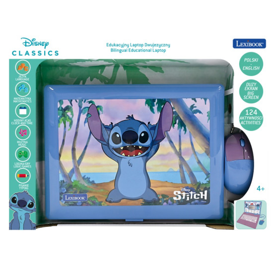 Laptop edukacyjny 124 funkcje Stitch 