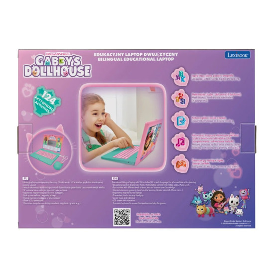 Laptop edukacyjny 124 funkcje Koci Domek Gabi