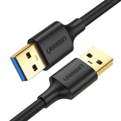 Kabel USB-USB 3.2 GEN 1 1M - czarny