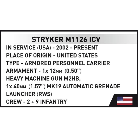 Klocki Stryker M1126 ICV 661 klocków