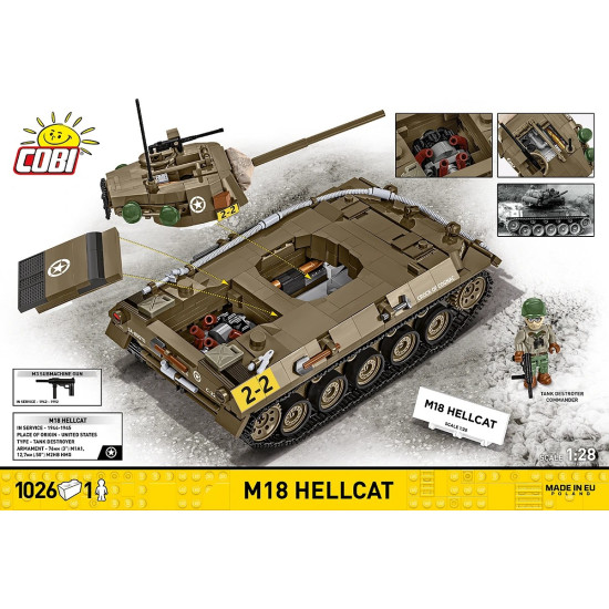 Klocki M18 Hellcat 1026 klocków