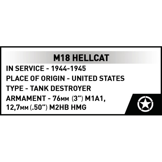 Klocki M18 Hellcat 1026 klocków