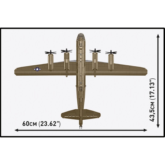 Klocki Boeing B-29 Superfortress 1074 klocków