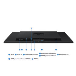 Monitor 32 cale Viewfinity S80H IPS 3840x2160 UHD 16:9 1xHDMI 1xDP 3xUSB-A 1xUSB-B Easy Connection 5ms 60Hz HAS+PIV płaski 3YOn-Site (LS32H804EAUXEN)