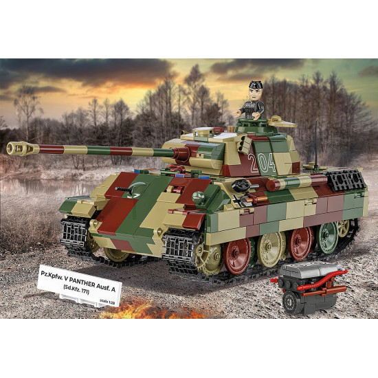 Klocki Pz.Kpfw.V Panther Ausf.A 1152 klocki 