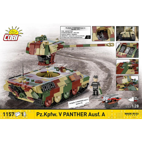 Klocki Pz.Kpfw.V Panther Ausf.A 1152 klocki 
