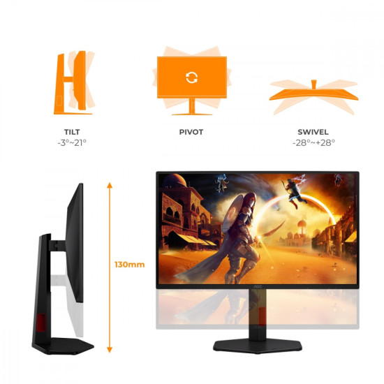 Monitor 24.5 cala 25G4ZR Fast IPS 260Hz HDMIx2 DP Pivot