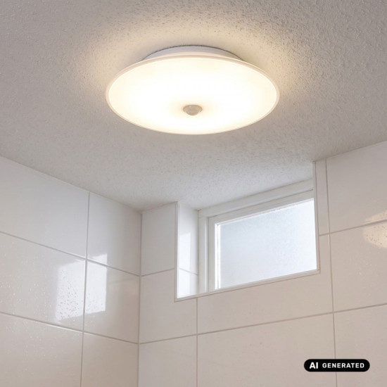Lampa LED z czujnikiem PIR sufitowa MCE537 
