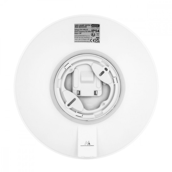 Lampa LED z czujnikiem PIR sufitowa MCE537 