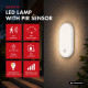 Lampa LED z czujnikiem ruchu PIR MCE534 W 