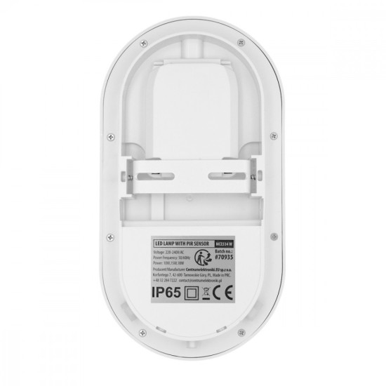 Lampa LED z czujnikiem ruchu PIR MCE534 W 