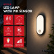 Lampa LED z czujnikiem ruchu PIR MCE534 B 
