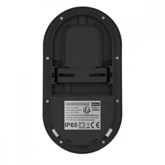 Lampa LED z czujnikiem ruchu PIR MCE534 B 