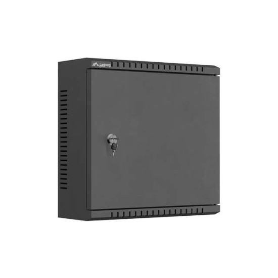 Szafa instalacyjna TPR 10 cali z płytą MESH 340x340x140mm czarna (złożona)