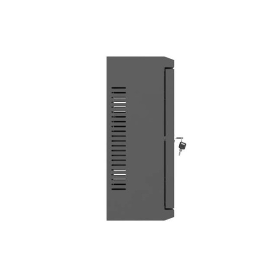 Szafa instalacyjna TPR 10 cali z płytą MESH 340x340x140mm czarna (złożona)